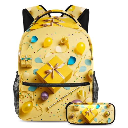 Lot de 2 cartables pour enfants rose jaune et noir Smart Choice