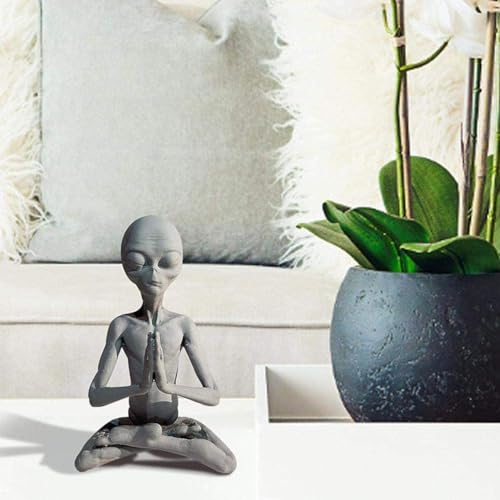 Estatua de Resina Meditando, Retro y Artesanal miniatura 6