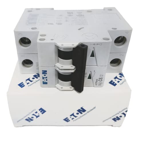 Disjoncteur 6A Eaton 278754 courbe C pour tableau électrique lot de 2