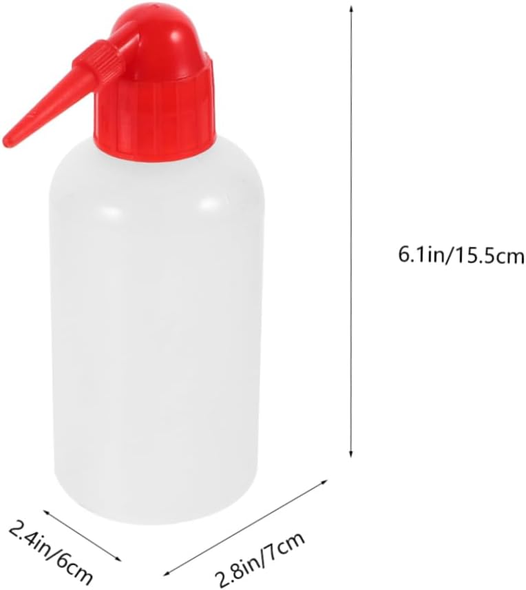 2pcs Narrow Mouth Graduated Wash Bottle Plastic Laboratory Wash Bottle for Accurate Liquid Measurement Capacity for Lab Use