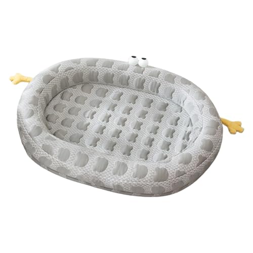 ペットベッド 犬 猫 兼用 夏用 ひんやり 洗える クッション 付き ウォータープルーフ 汚れ防止 ソフト クール マット 大型犬 対応 涼しい グッズ 防抓 耐久 ペット 快適 寝床 取り外し可能 枕 頸椎 サポート すっきり 清潔 保つ 撥水 加工 猫