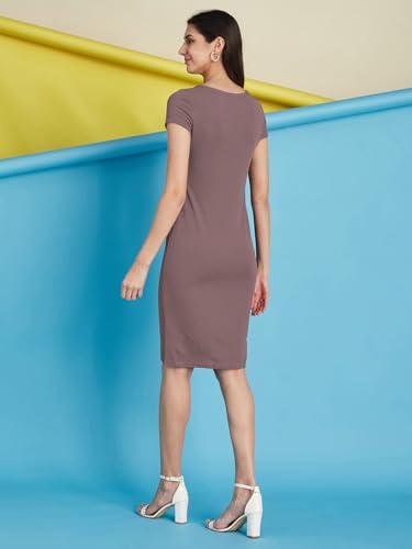 Image of Selvia Women's Lycra Bodycon Above The Knee Dress