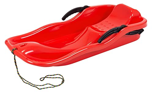 Unbekannt Bob Schlitten Rodel Schneegleiter Bremsen Rodel Kunststoff Zugseil 3 Farben (Rot) Unbekannt Bob Schlitten Rodel Schneegleiter Bremsen Rodel Kunststoff Zugseil 3 Farben (Rot)