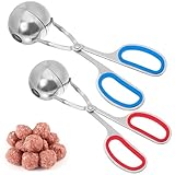 Pratique à utiliser : la machine à boulettes de viande présente un design unique avec une prise en main confortable, permettant de préparer rapidement des boulettes. pince à boulettes en acier inoxydable