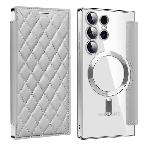 �M�����N�V�[S24 plus �p �P�[�X �蒠�^ magsafe�Ή� �J�[�h���[ �w�� ���� �L���e�B���O �E�H���b�g�^�X�}�z�P�[�X �ϏՌ� for galaxy S24 plus �p �P�[�X �}�O�Z�[�t�Ή� �N���A ���z�^ PU���U�[ �J�[�h�X���b�g�u��