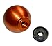 VMS RACING 10x1.25mm Thread 5 Speed Round Ball Shift Knob in Orange Billet Aluminum for Nissan Altima Maxima Sentra Primera 200SX SER 240SX S13 S14 S15 300ZX NX1600 NX2000 Nismo JDM