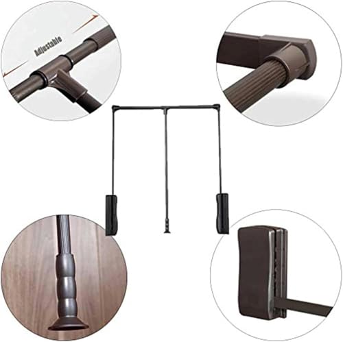 Robe pull-down et rail de levage pour optimiser les placards hauts
