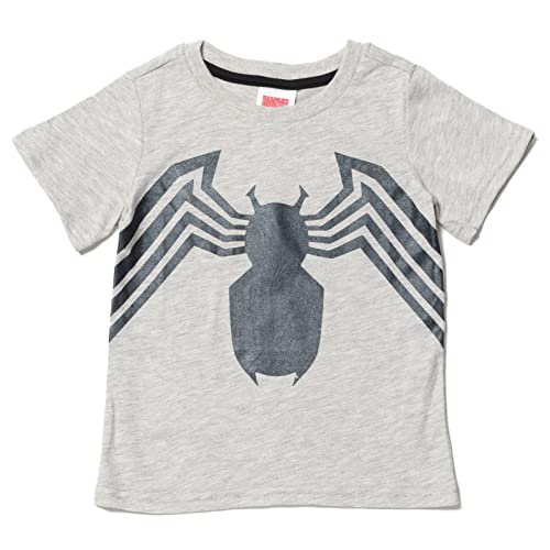 Marvel Spider-Man Little Boys Zip Up Fleece Hoodie T-Shirt and Jogger Pants 3 Piece Outfit Set Tie Dye Gray 6 - image 4