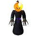 DJLOOKK 2.4m Gonfiabile Zucca di Halloween Fantasma Decorazioni Zucca Gatto Nero Strega Modello di Cartone Animato Devil Arch Decorazione Puntelli