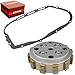 BIGLKNM Boulevard M50 Clutch Kit & Clutch Center Inner Hub & Outer Pressure Plate & Gasket Fit for Boulevard M50 C50 S50 C50T Intruder Volusia 800 VL800 OEM#09116-06203 21441-37400