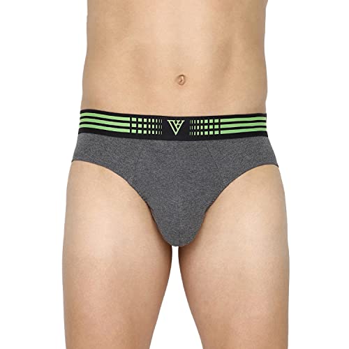 Image of Van Heusen Men Anti Bacterial Briefs - 100% Combed Cotton - Pack of 2 - Colour Fresh, Moisture Wicking