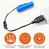 Funver 2 câbles de charge USB pour batterie LiPo 3,7 V photo 5