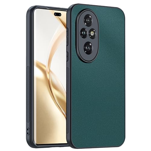 GIOPUEY Case Compatible with HONOR 200 Pro, PU leather + Hard PC Cover, Special Leather Texture Phone Case, Anti-Fingerprint