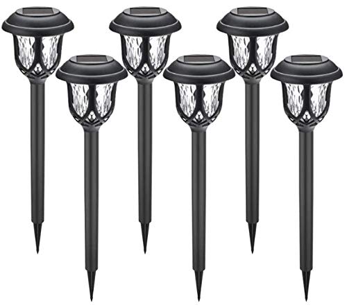 Lampe solaire de jardin Lot de 6 LED étanches pour illuminer vos allées et pelouses