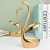 AnSaw Luxurious Large Gold Swan Base Holder for Wedding Dining & Coffee Bar, Ideal Entertaining Table Decorative