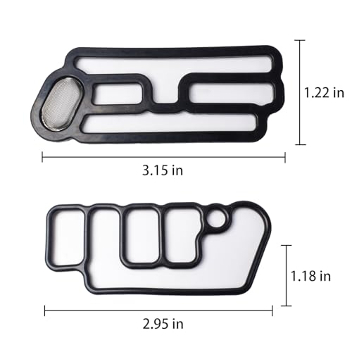 Image of 15815-R70-A01 15845-R70-A01 4PCS Cylinder Head VTEC Solenoid Spool Valve Gasket Compatible with 2008-2015 Acura RDX, for Honda Accord CROSSTOUR Pilot 3.5L 15810-R70-A02,15810-R70-A03, 15810-R70-A04