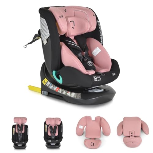 Cangaroo seggiolino auto i-Size Quill (40-150 cm) gruppo 0/1/2/3, Isofix, colorazione:rosa