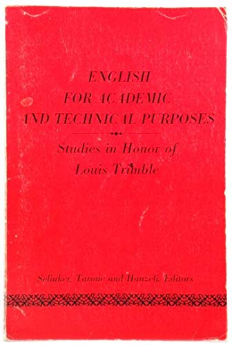 Louis Trimble Amazon.com: English for Academic and Technical Purposes: Studies in ...