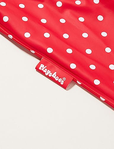 Playshoes Pantaloni Fango, Salopette Antipioggia, Sfoderati, Unisex - Bambini E Ragazzi, Punti Rossi, 98 - 10