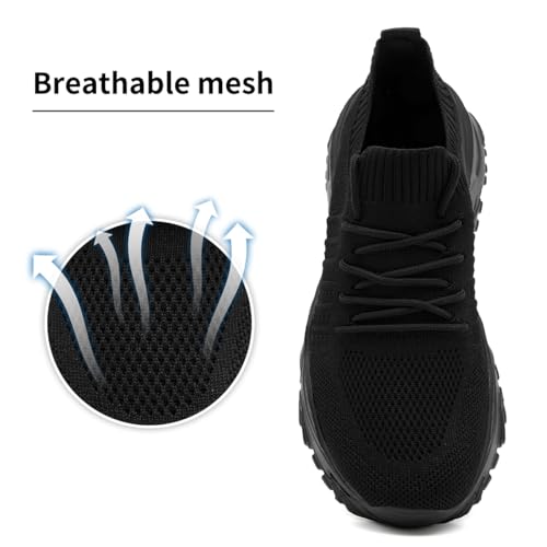 Womens Walking Shoes Slip On Tennis Sneakers Thick Sole Sport Shoes for Women Casual Lightweight Gym Workout Running Shopping Fashion3