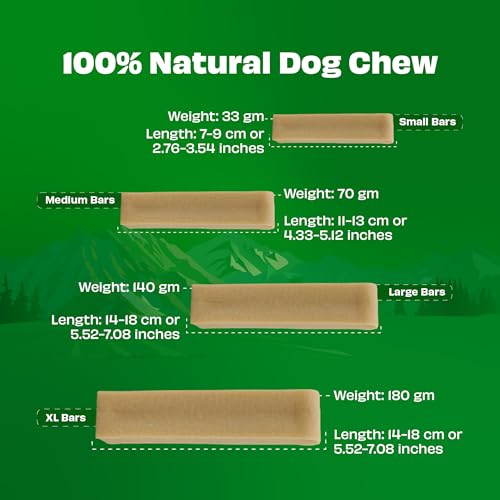 Image of Pawfect Himalayan Yak Cheese Chews for Medium Dogs - 100% Natural, Long-Lasting Cheese Bone - Rich in Protein & Calcium - Daily Dental Treat- Plaque Off & Tartar Control - Pack of 2 (130g /4.58oz)