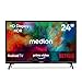 MEDION 59,8 cm (24 Zoll) HD Fernseher (Android TV, Smart TV, HDR, Prime Video, PVR, Bluetooth, MD 824100)