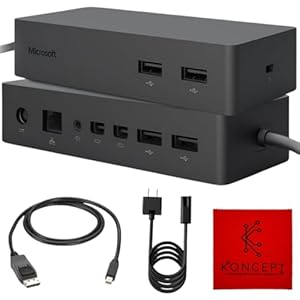 Surface Dock PD9-00003 – Estación de acoplamiento Microsoft Surface Pro con cable Mini DP a DP, 1749 – Estación de acoplamiento Microsoft (renovado)