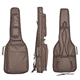 Capa Bag Guitarra Acolchoada Luxo 2 Bolso Cargo Marrom