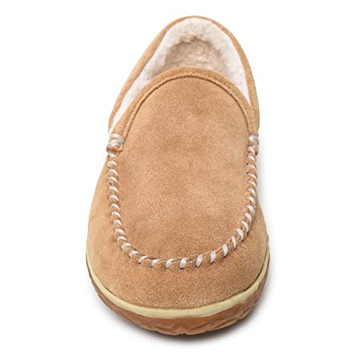 Minnetonka Mens Tilden Moccasin Slippers, Cinnamon, Size 11 #TOP1