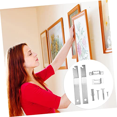 Image of DOITOOL 4sets Picture Hanging Kit Security Hooks Hardware for Art Galleries Installation of -Theft Picture Frame Accessories