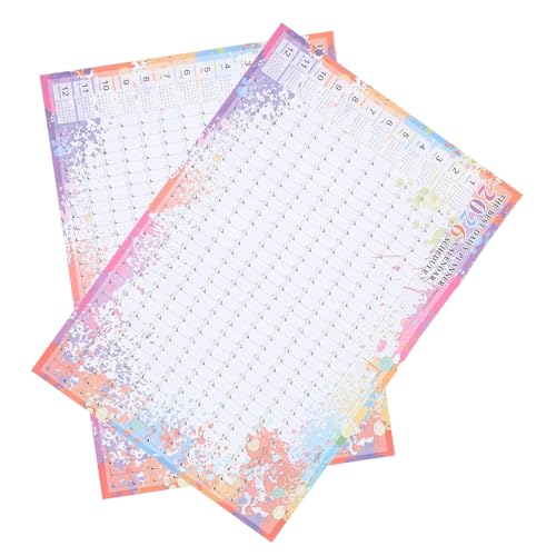 Toyvian 2026�N��^�W�����{�Ǌ|���J�����_�[ 2���Z�b�g �����N�ԃv�����i�[ �Ǌ|���I�[�K�i�C�U�[ �Ƒ���I�t�B�X�̌��ԃX�P�W���[���Ǘ��p