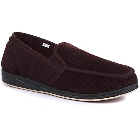 Pavers Antibacterial Burgundy Slippers for Men Cover