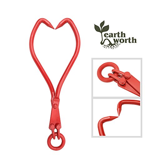 1912 Earth Worth | Skidding Tongs with Ring | 16 Inch | Red - Thumbnail 6