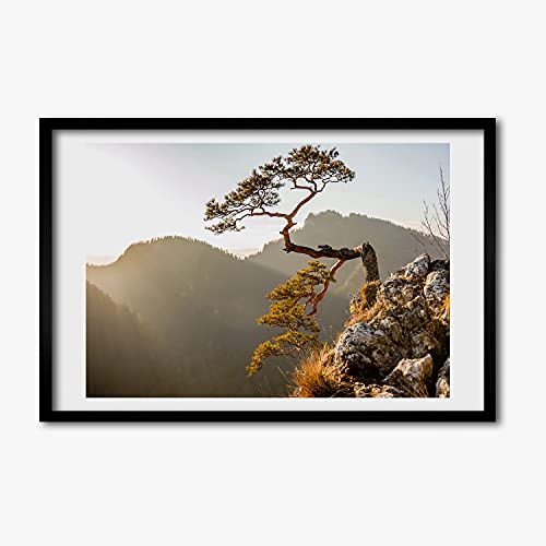 Cadre photo 60x40 affiche murale Tulup cadre en bois moderne tableau salon