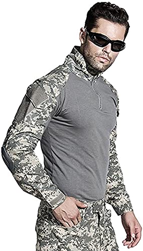 image for Lilychan Mens Tactical Military Suits Long Sleeve Rip-Stop Uniforms Co