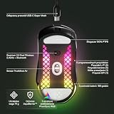 SteelSeries Aerox 5 Wireless - Mysz do gier z otworami RGB - Ultralekka, wodoodporna konstrukcja - 9 przycisków - Bluetooth/2,4 GHz - Sensor TrueMove Air 18K DPI