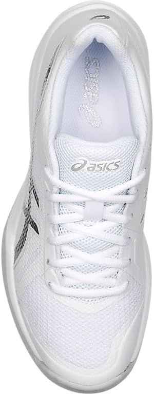 ASICS Women's Gel-Tactic 2 Volleyball Shoes, 7.5, White/Silver