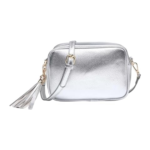 Kitise Women's Shiny Metallic Crossbody Bag Cover