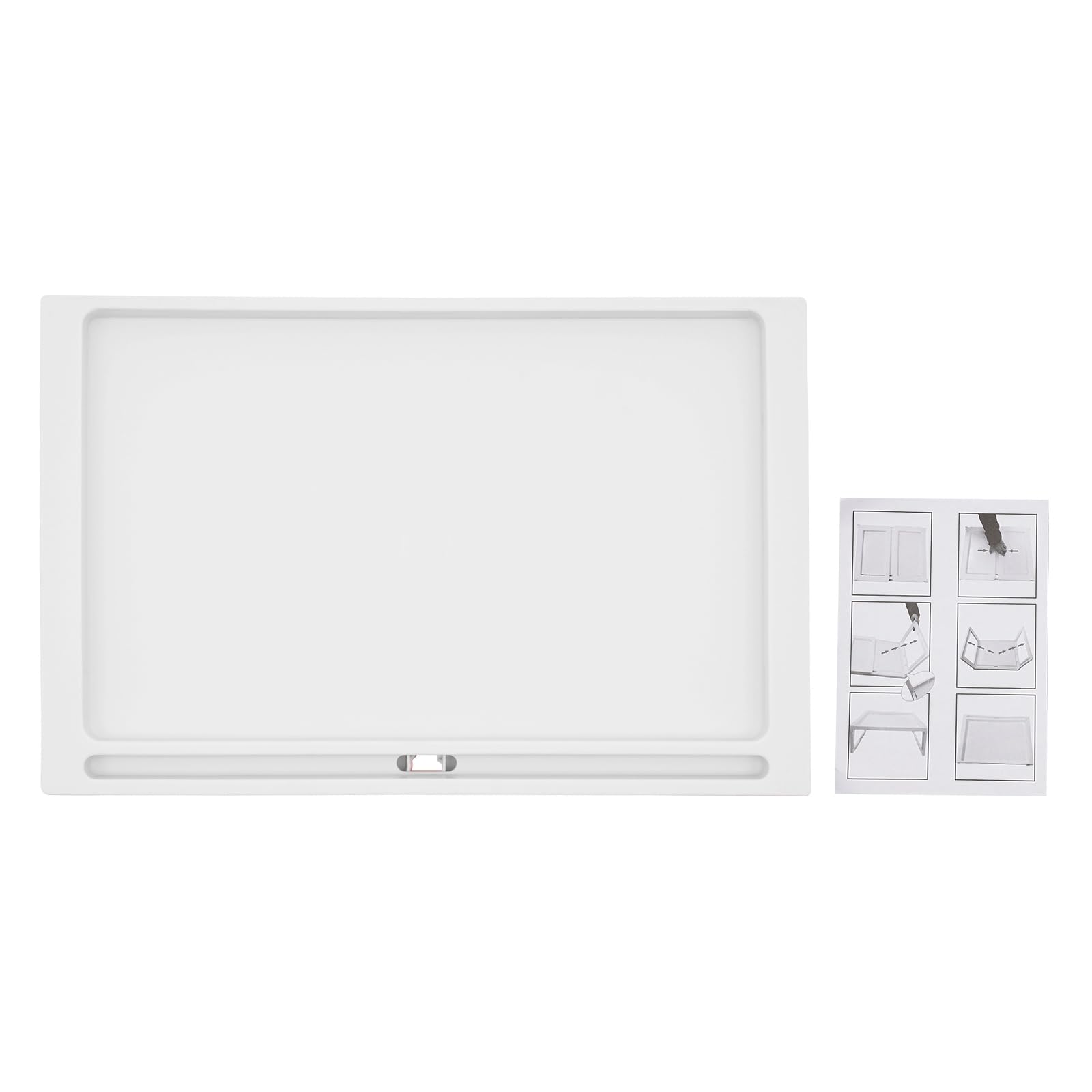 Lot de 6 plateaux pliables en plastique pour petit déjeuner au lit, 65 x 35,6 x 26,9 cm, pour lit et canapé, plateau pliable pour petit déjeuner, travail, lecture