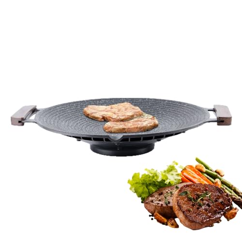 Grillpfanne,Campingpfannen zum Kochen mit Griffe - für Bratten Grillen Schholen Küche Indoor Kochen Outdoor Grillen