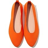 Elegant Shape Design: These flat shoes women are designed with point toe and point collar which look elegant and fashionable. The pointed design of women's flats will make your feet appear smaller, making you look good overall. Breathable Mesh Upper:...