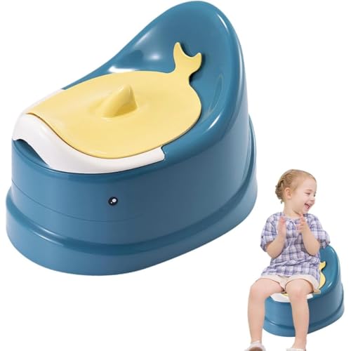 Auyyhui 幼児のトイレトレーニング用ポッティ - 赤ちゃん用ポッティチェア - トイレトレーニング用トイレシート - 幼児用携帯型トラベルポッティ - 蓋付きの滑り止めポッティ | 1-6 歳の子供用の安定した安全チェア式小便器J2