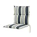 Produktbild Doppler Auflage Niederlehner Classic Grau Gelb Gestreift I Gartenstuhl-Polster 100x48x6cm aus Baumwolle & Polyester I Sitzauflage weich & bequem I Sitzkissen zum Festbinden an Gartenstuhl