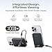 EF ECOFLOW Rapid Mag Power Bank 10,000mAh, Qi2.2 25W Wireless Charging, 0.6'' Slim Magnetic Portable Charger, Built-in USB-C Cable, Qi2 Certified Magsafe-Compatible Battery for iPhone 17/16/15, Black