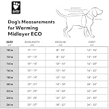 Hurtta Wärmende Midlayer Hundejacke ECO (BlackBerry, Schwarz, 45 cm)