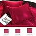 BOV Luxury King Velvet Quilt Set,Ultra-Soft All Season Lightweight Comforter & Bedspread Coverlet, Includes 2 Pillow Shams (Red, King)
