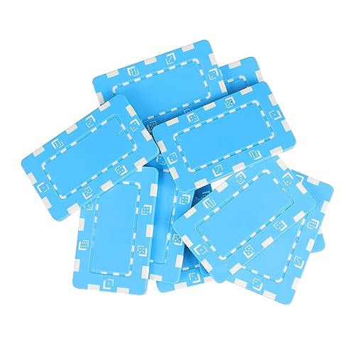KOMBIUDA Poker Chip Pieces 10pcs Poker Chips Plastic Mahjong Chips No-Value for Poker Game Night