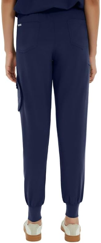 Kitmaz Medical Scrub Pants for Women — Mid Rise Jogger Pants with Yoga Waistband, 4-Way Stretch, Anti-Wrinkle & 8 Pockets - Image 2