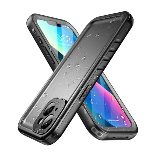 SPORTLINK Coque pour iPhone 13 Mini Étanche Antichoc - 360 degres Incassable Militaire Rigide Intégrale Case/Bumper [IP68 Waterproof/Imperméable] Antipoussière [avec Protection Camera+Écran]-Noir 5,4"