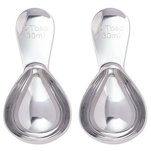 RSVP International Endurance Coffee Scoop,Silver, Pack of Two